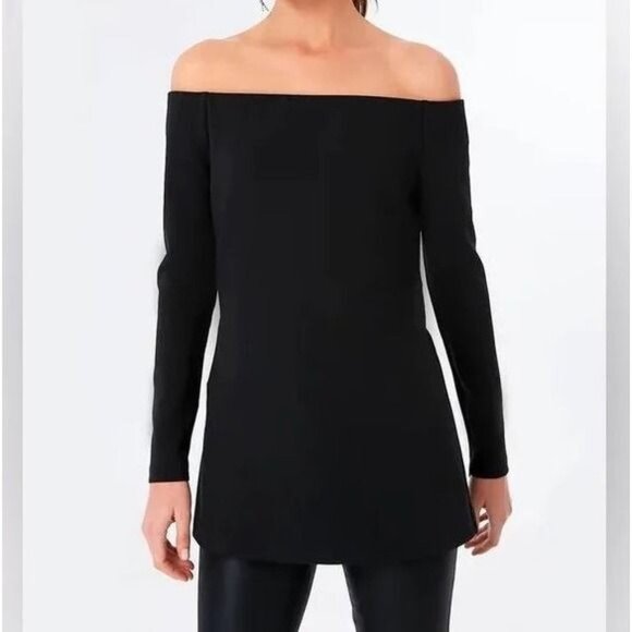 Pomander Place Tops - Pomander Place Off-Shoulder Top Black size small
